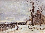 Alfred Sisley Snowy Weather at Veneux-Nadon Spain oil painting artist